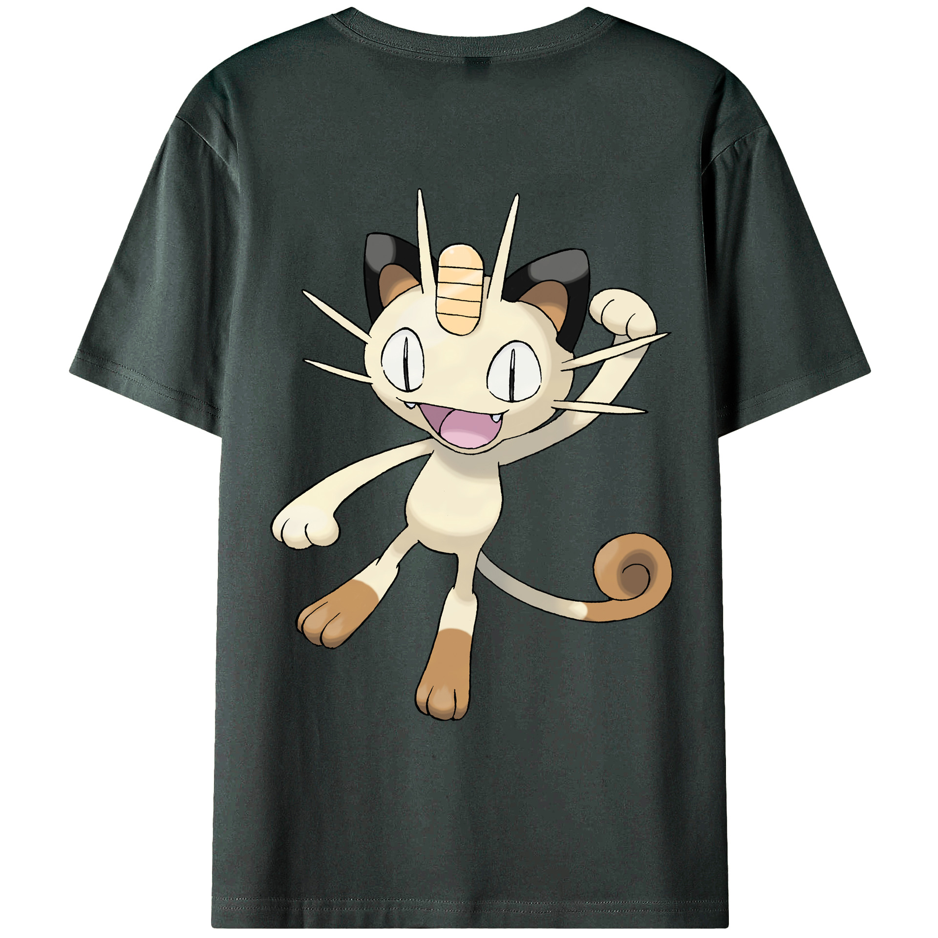 （画像用） ポケットモンスター Pokémon 綿100％ メンズ半袖Tシャツ（バックプリント） 通気性